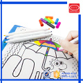 Kids DIY textile painting writing instrument twin tips washable textile pens